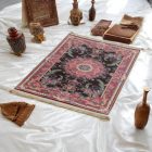 Hedvábný koberec strojově tkaný SILKEN 70x110 akrylový turecký koberec