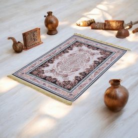   Hedvábný koberec strojově tkaný SILKEN 70x110 akrylový turecký koberec