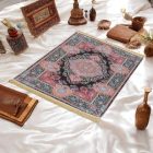 Hedvábný koberec strojově tkaný SILKEN 70x110 akrylový turecký koberec