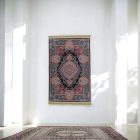 Hedvábný koberec strojově tkaný SILKEN 70x110 akrylový turecký koberec