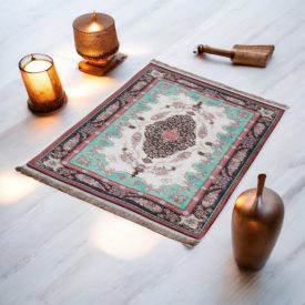   Hedvábný koberec strojově tkaný SILKEN 70x110 akrylový turecký koberec