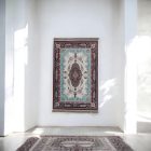 Hedvábný koberec strojově tkaný SILKEN 70x110 akrylový turecký koberec