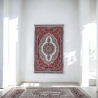Hedvábný koberec strojově tkaný SILKEN 70x110 akrylový turecký koberec