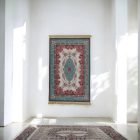 Hedvábný koberec strojově tkaný SILKEN 70x110 akrylový turecký koberec