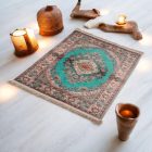 Hedvábný koberec strojově tkaný SILKEN 70x110 akrylový turecký koberec