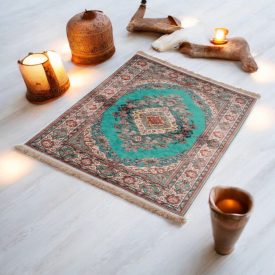   Hedvábný koberec strojově tkaný SILKEN 70x110 akrylový turecký koberec