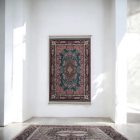 Hedvábný koberec strojově tkaný SILKEN 70x110 akrylový turecký koberec