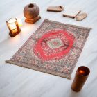 Hedvábný koberec strojově tkaný SILKEN 70x110 akrylový turecký koberec