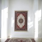 Hedvábný koberec strojově tkaný SILKEN 70x110 akrylový turecký koberec