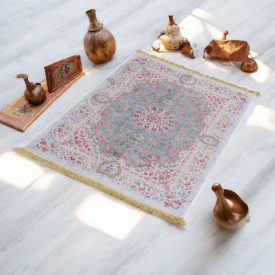   Hedvábný koberec strojově tkaný SILKEN 70x110 akrylový turecký koberec