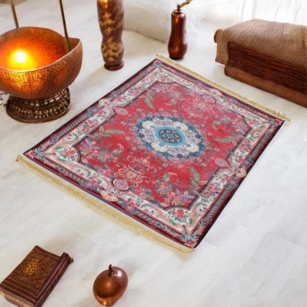 Hedvábný koberec strojově tkaný SILKEN 70x110 akrylový turecký koberec