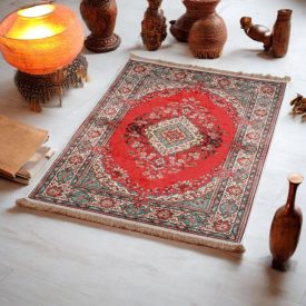   Hedvábný koberec strojově tkaný SILKEN 70x110 akrylový turecký koberec