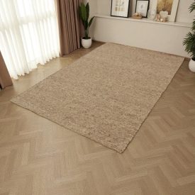   Hustý vlněný koberec šedá 160x250 jednobarevný koberec do obýváku