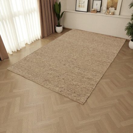 Hustý vlněný koberec šedá 160x250 jednobarevný koberec do obýváku