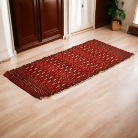 Turkmen koberec Balisht Nakhsha 50x103 ručně vázaný malý koberec