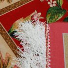 Hedvábný koberec Motiv stromu života karmínově červená 100x150 vysoce kvalitní viskózový hedvábný koberec z Íránu