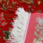 Hedvábný koberec Lov bordó 60x90 vysoce kvalitní viskózový hedvábný koberec z Íránu