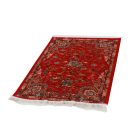 Hedvábný koberec Lov bordó 80x120 viskózový hedvábný perský koberec