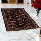 Hedvábný koberec Lov modrá 100x150 Íránský viskózový hedvábný koberec
