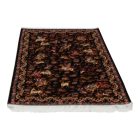 Hedvábný koberec Lov modrá 100x150 Íránský viskózový hedvábný koberec