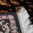 Hedvábný koberec Lov modrá 100x150 Íránský viskózový hedvábný koberec