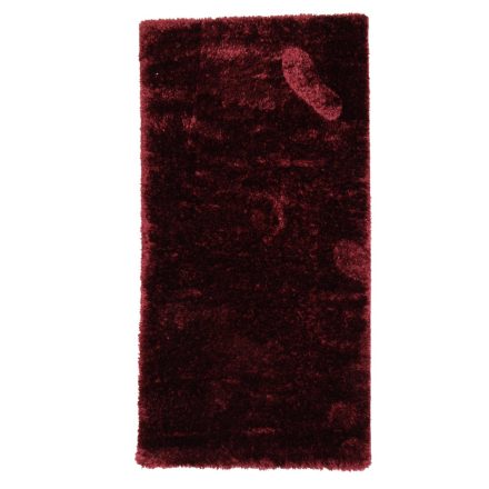 Jednobarevný koberec vínový 80x150 strojově tkaný koberec s dlouhými vlákny