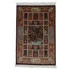 Hedvábný koberec Golrokh modrá 100x150 Íránský viskózový hedvábný koberec