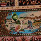 Hedvábný koberec Golrokh modrá 100x150 Íránský viskózový hedvábný koberec