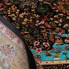 Hedvábný koberec Golrokh modrá 100x150 Íránský viskózový hedvábný koberec