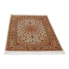 Hedvábný koberec Negin cream 100x150 vysoce kvalitní viskózový hedvábný koberec z Íránu
