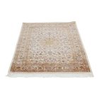 Hedvábný koberec Negin cream 100x150 vysoce kvalitní viskózový hedvábný koberec z Íránu