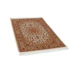 Hedvábný koberec Negin cream 100x150 vysoce kvalitní viskózový hedvábný koberec z Íránu