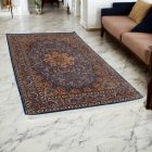 Hedvábný koberec Mojan světle modrá 150x225 viskózový hedvábný perský koberec