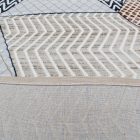 Moderní koberec béžová hnědá modrá MELIS 200x300 koberec do obýváku nebo ložnice