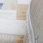 Moderní koberec šedá modrá hnědá SAMI 80x150 koberec do obýváku nebo ložnice