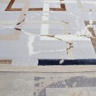 Moderní koberec šedá hnědá modrá AMIR 160x230 koberec do obýváku nebo ložnice