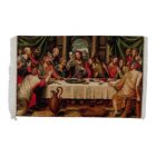 Hedvábný koberec Poslední večeře 80x120 Íránský viskózový hedvábný koberec