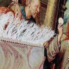 Hedvábný koberec Poslední večeře 80x120 Íránský viskózový hedvábný koberec