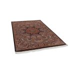 Hedvábný koberec Paniz hnědá 150x225 Íránský viskózový hedvábný koberec