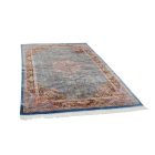 Hedvábný koberec Aysan tmavě modrá 150x225 viskózový hedvábný perský koberec