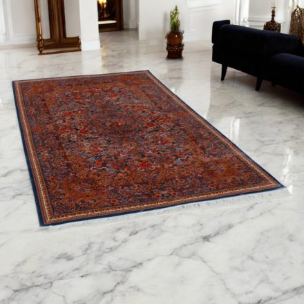 Hedvábný koberec Golara tmavě modrá 150x225 vysoce kvalitní viskózový hedvábný koberec z Íránu