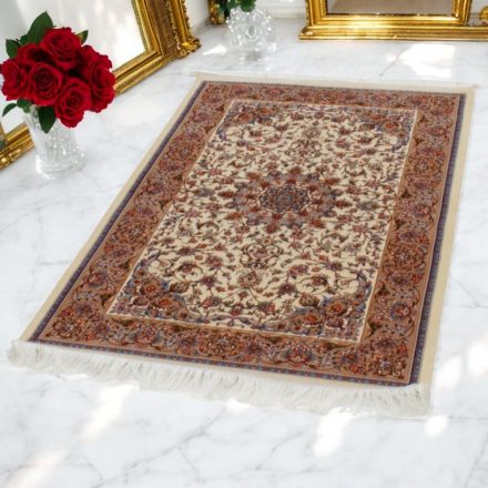 Hedvábný koberec Reihan cream 80x120 viskózový hedvábný perský koberec