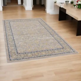 Luxusní akrylový koberec se vzorem Nain - šedý 150x225