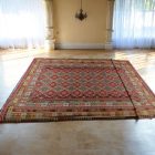 Extra velký koberec Kilim 404x814 ručně tkaný afghan vlněný kilim
