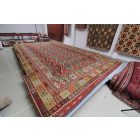 Extra velký koberec Kilim 404x814 ručně tkaný afghan vlněný kilim