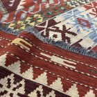 Extra velký koberec Kilim 404x814 ručně tkaný afghan vlněný kilim