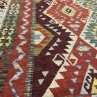 Extra velký koberec Kilim 404x814 ručně tkaný afghan vlněný kilim