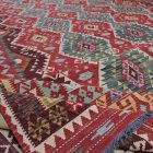 Extra velký koberec Kilim 404x814 ručně tkaný afghan vlněný kilim