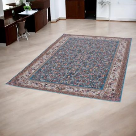 Perský koberec Kerman modrý 150x225 luxusní koberec z akrylu