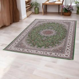   Luxusní akrylový koberec se vzorem Isfahan - zelený 150x225